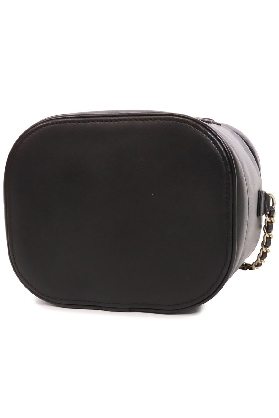 Chanel Vanity Black Gold Lambskin 2-Way Chain CC Logo Shoulder Bag - Picture 3 of 9